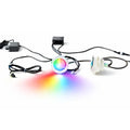 RGB-LED-Farblicht-Komplettset mit Einbauspots, LED-Steuerbox und Netzteil