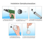 Dampfauslass Edelstahl